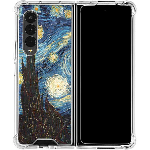 Vincent Van Gogh The Starry Night Galaxy Z Fold4 5G Clear Case